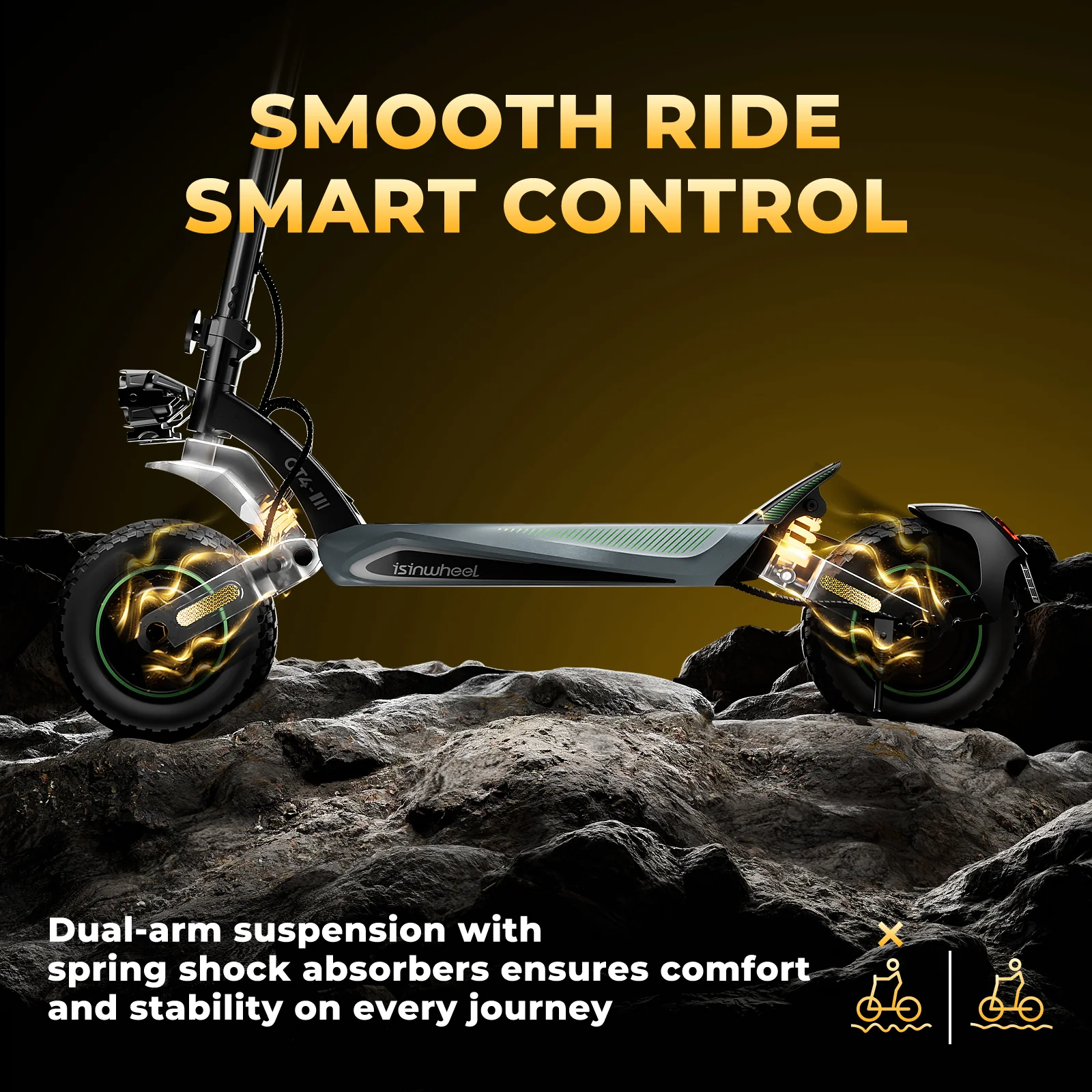 GT4 2400W Dual Motor Off-Road Electric Scooter - Image 11