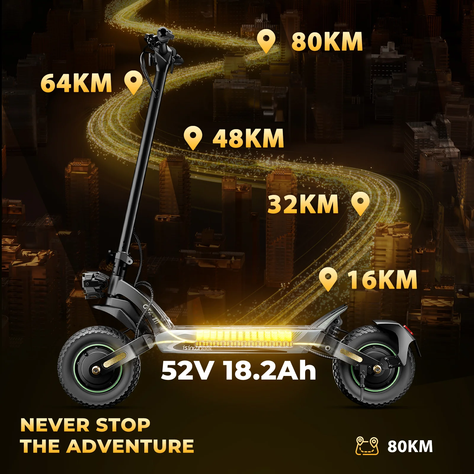 GT4 2400W Dual Motor Off-Road Electric Scooter - Image 12