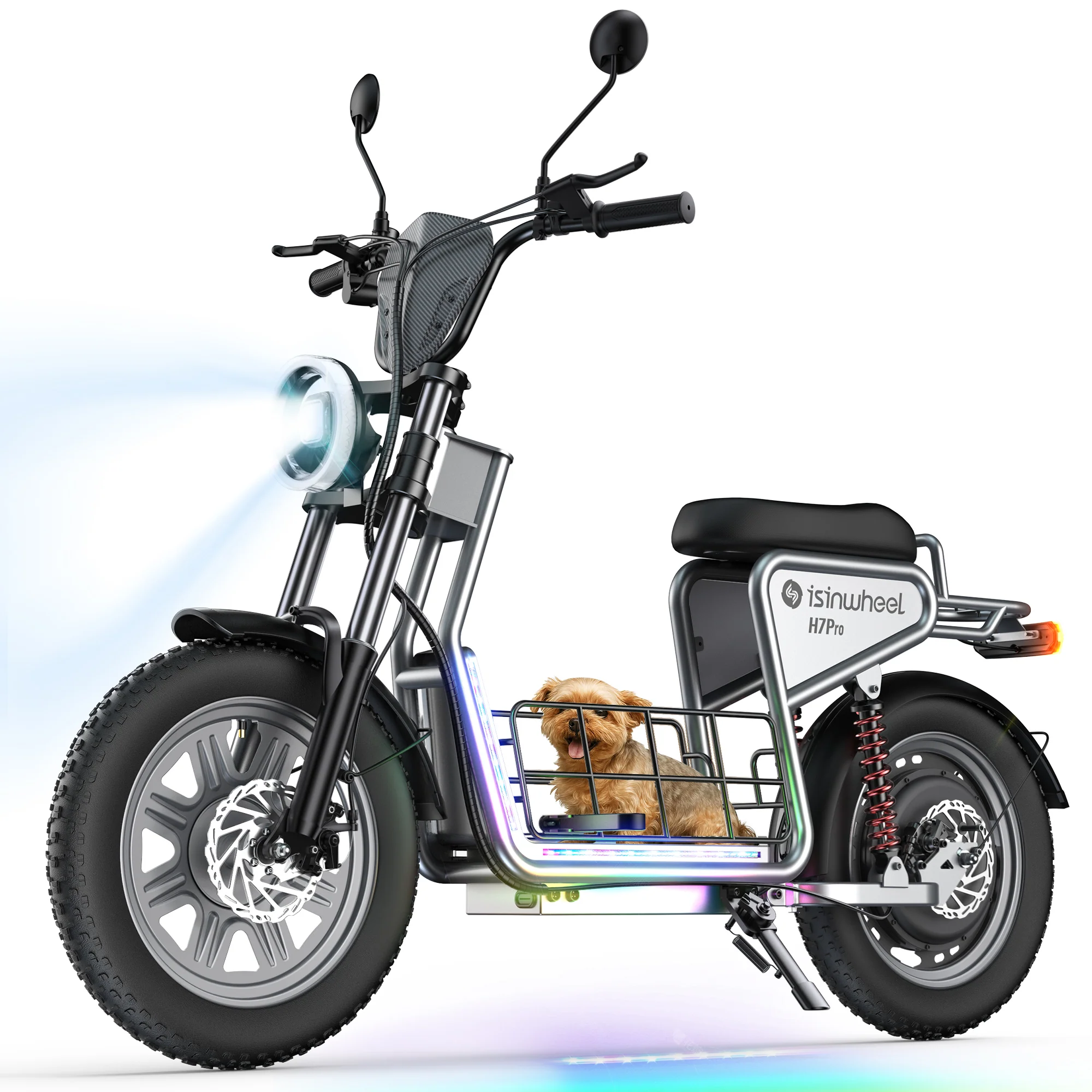 isinwheel H7Pro High-End Commuting Electric Scooter with Seat - Image 14