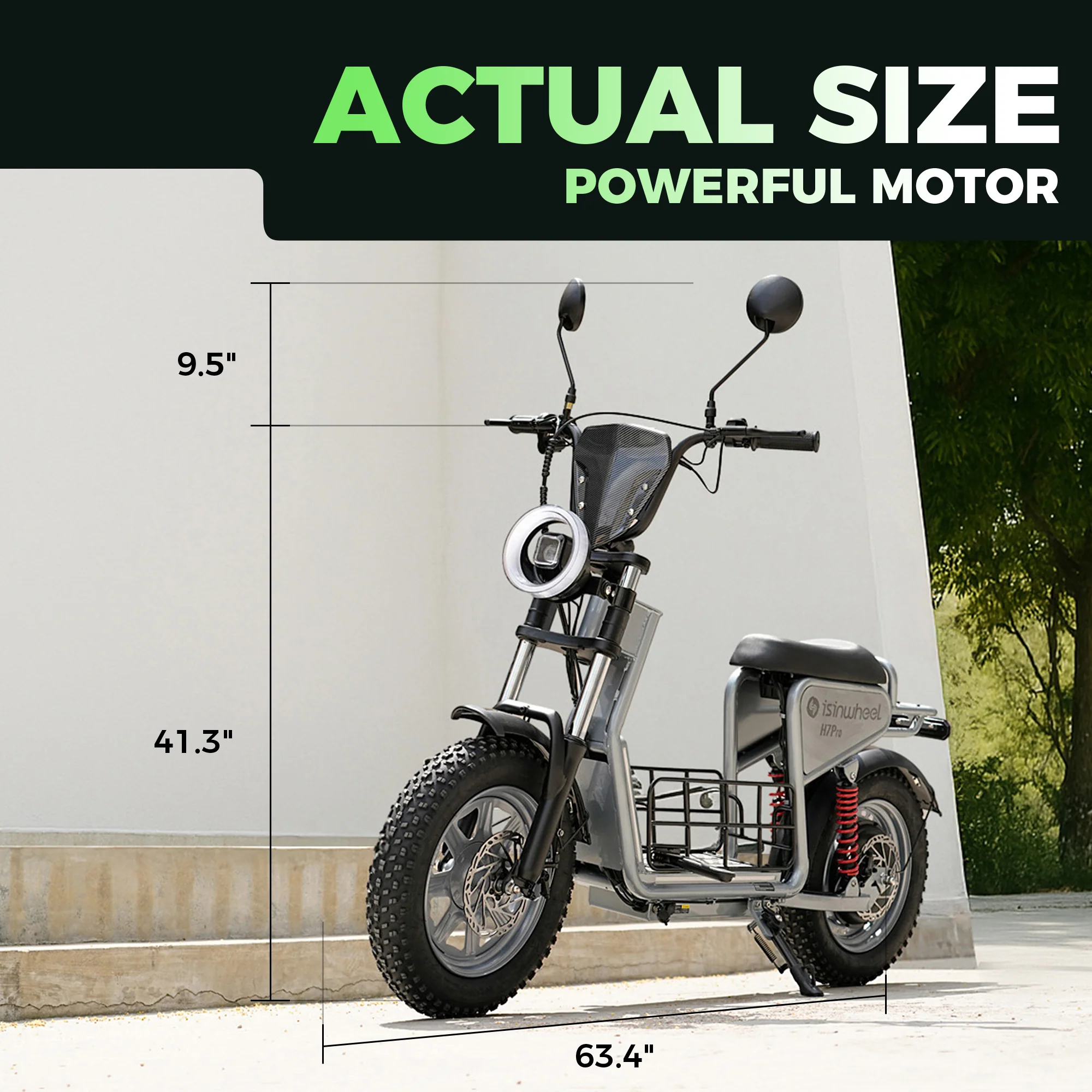 isinwheel H7Pro High-End Commuting Electric Scooter with Seat - Image 7