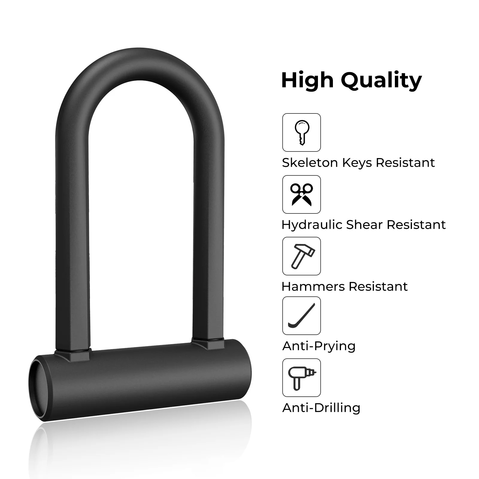isinwheel Heavy Duty Security U Cable Lock - Image 4