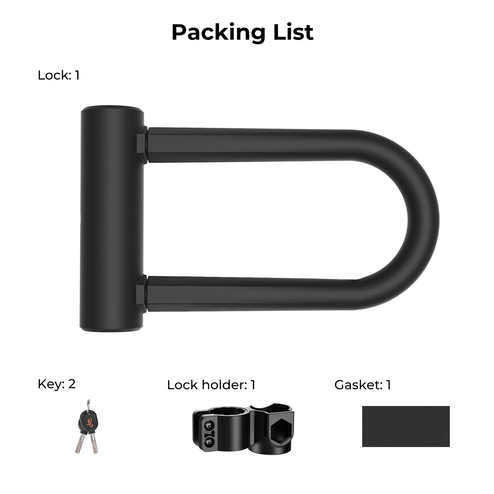 isinwheel Heavy Duty Security U Cable Lock - Image 6