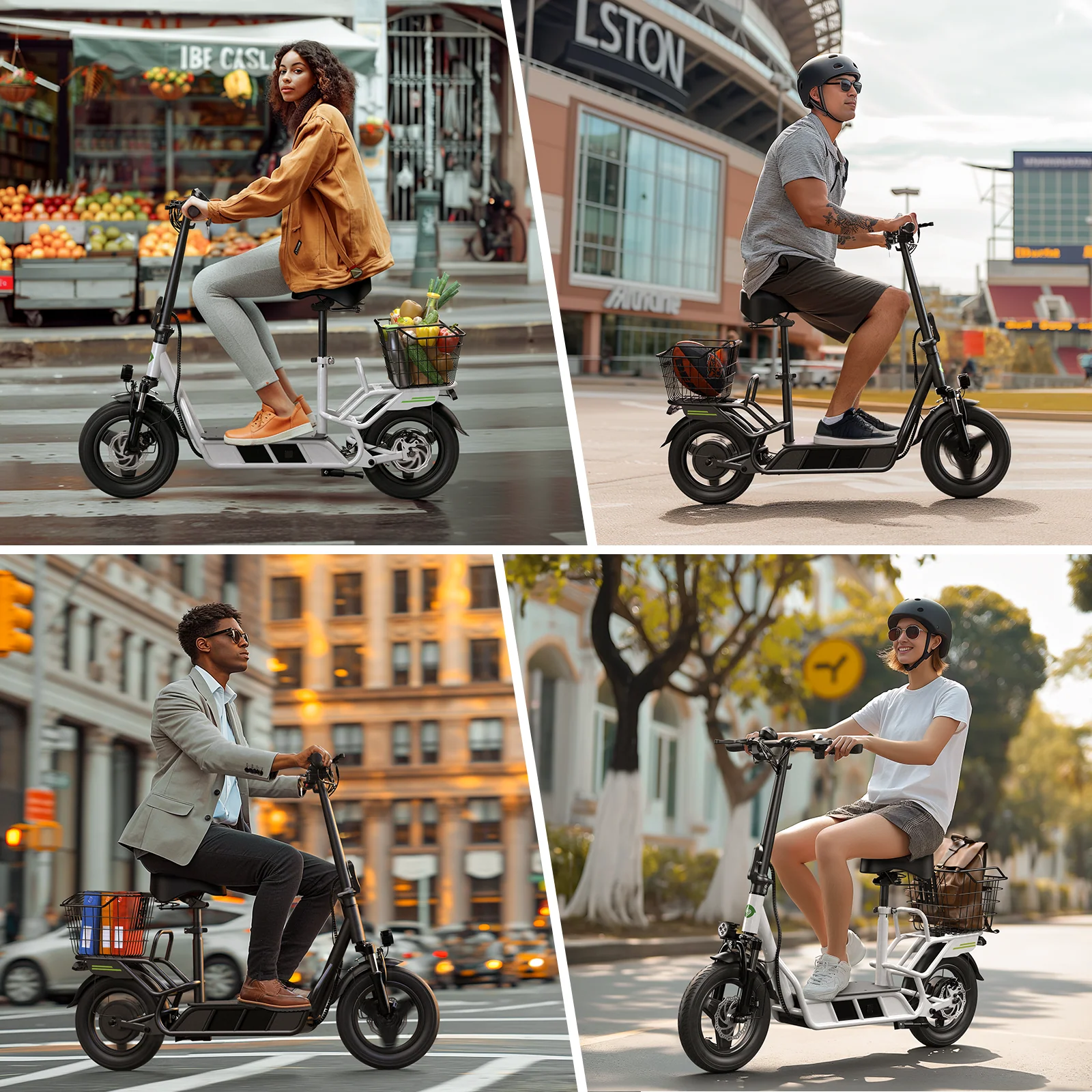 isinwheel Hyper X Electric Scooter with Seat & Basket 700W - Image 13