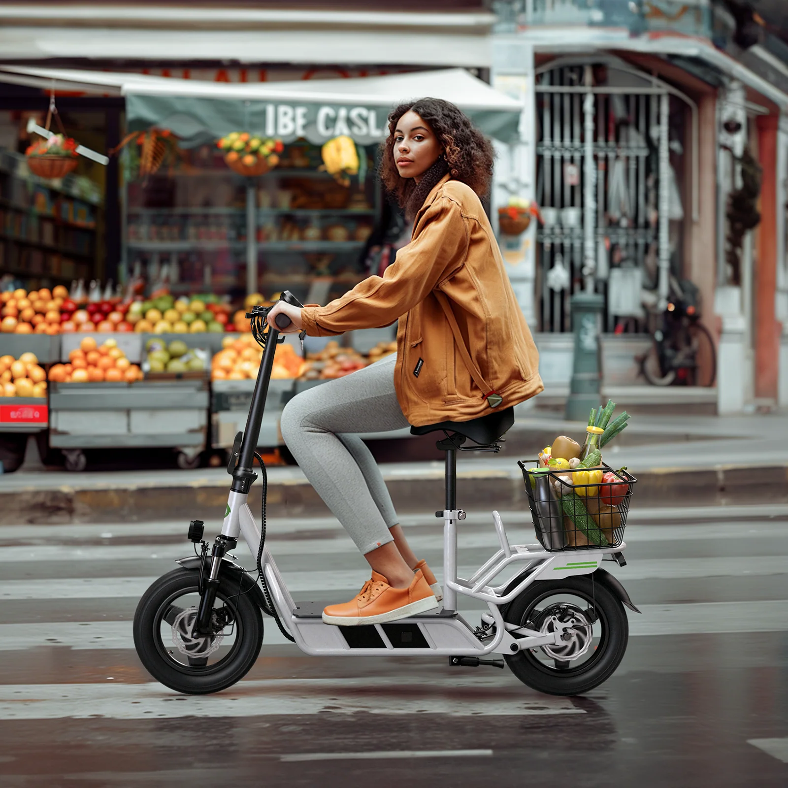 isinwheel Hyper X Electric Scooter with Seat & Basket 700W - Image 17