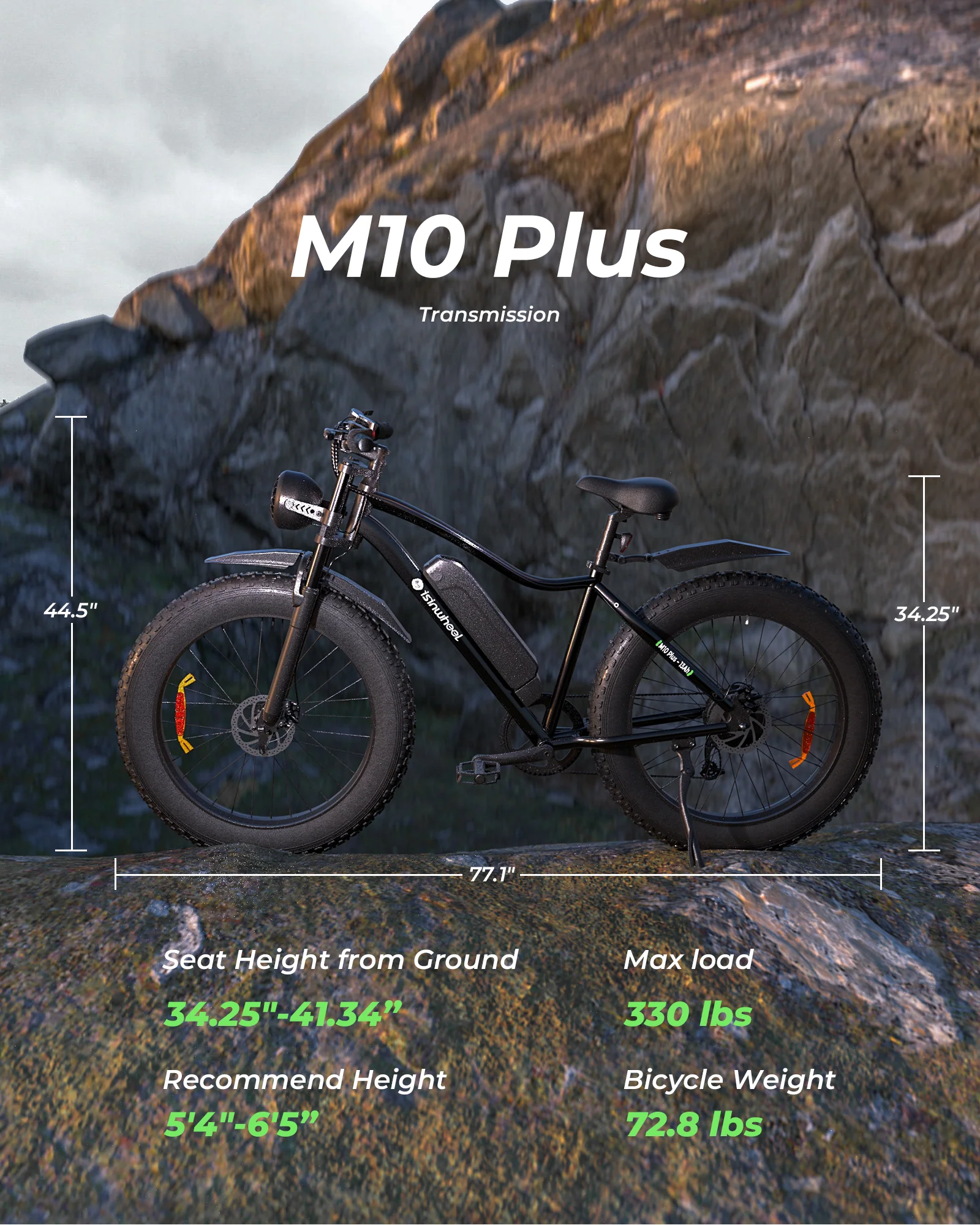 isinwheel M10Plus Electric Bike - Image 14