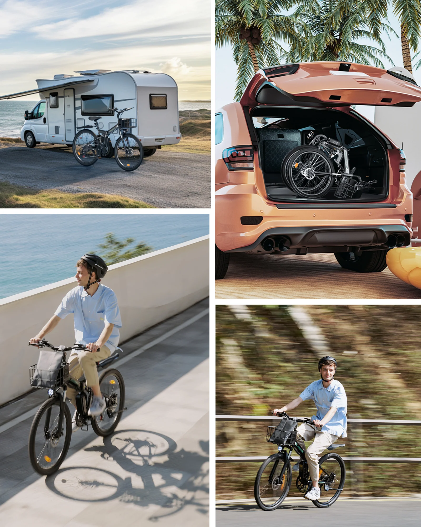 isinwheel M40 Folding Electric Bike with Basket - Image 13