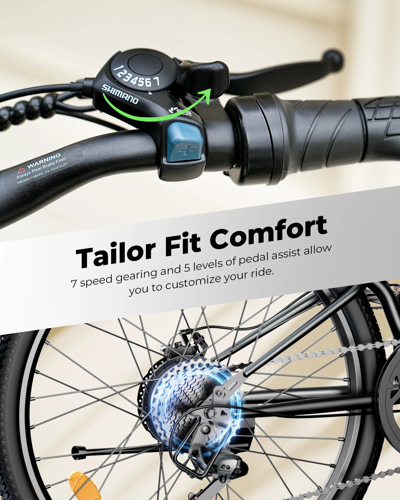 isinwheel M40 Folding Electric Bike with Basket - Image 9