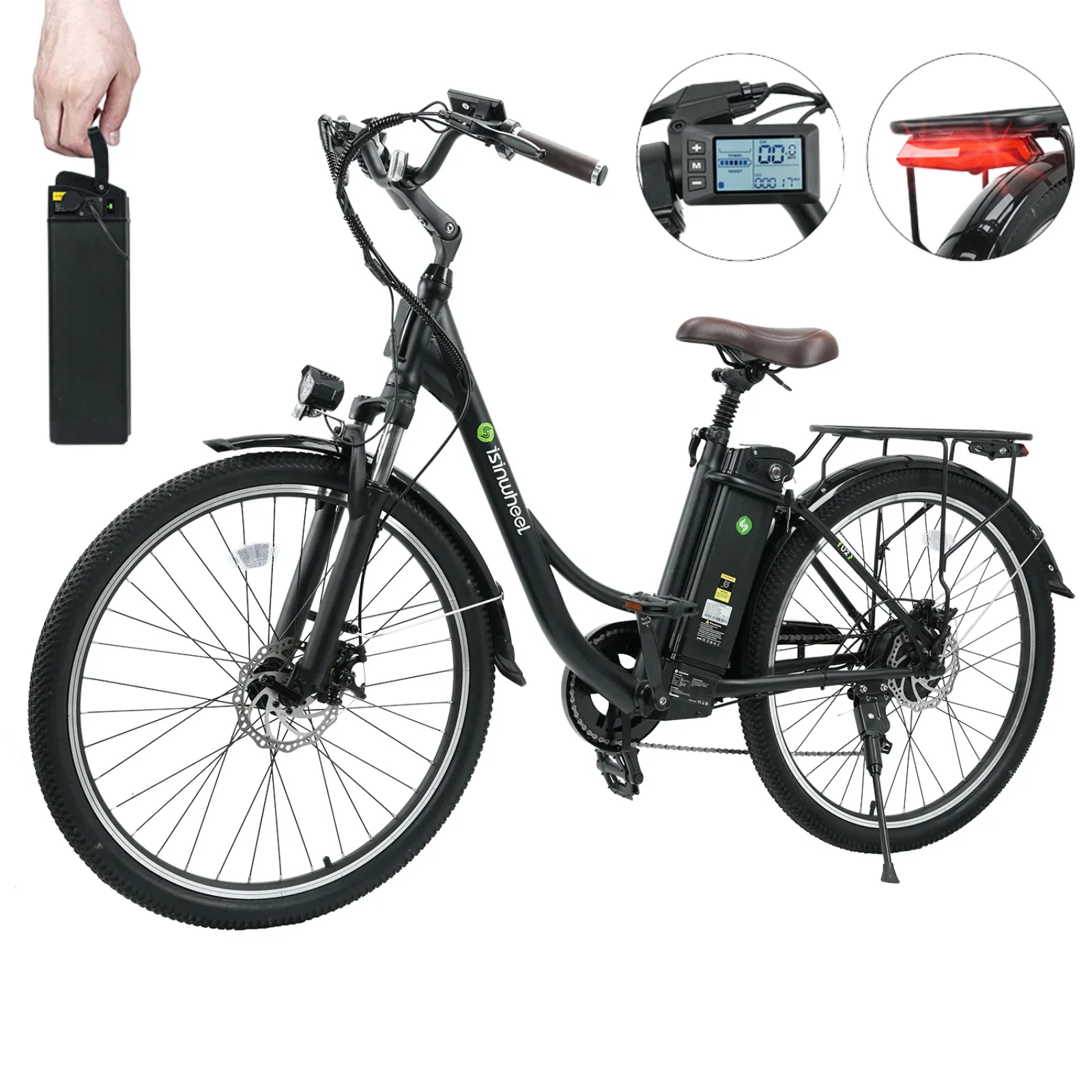 isinwheel U2 500W Electric Cruiser Bike - Image 19