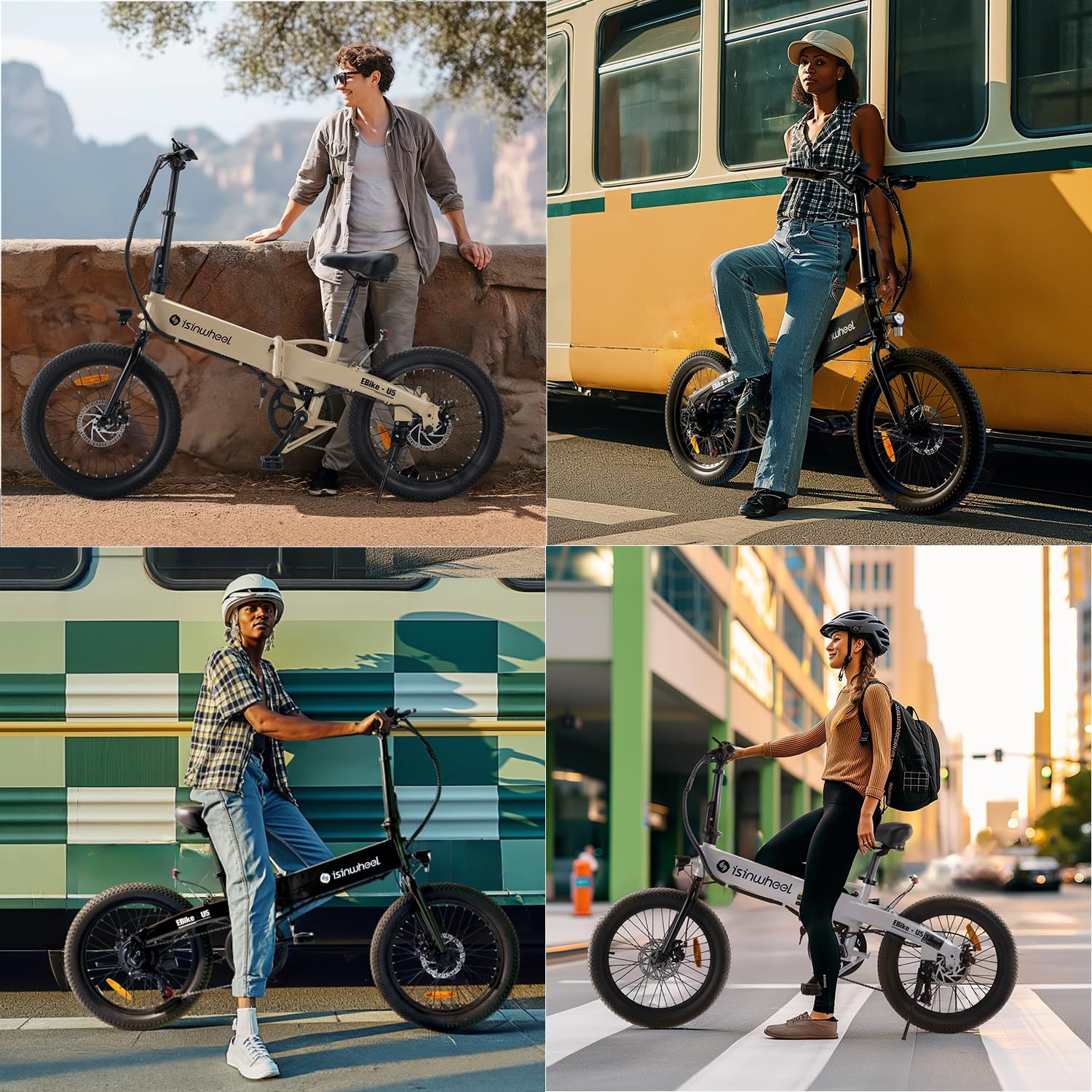 isinwheel U5 Pro Folding Electric Bike - Image 3