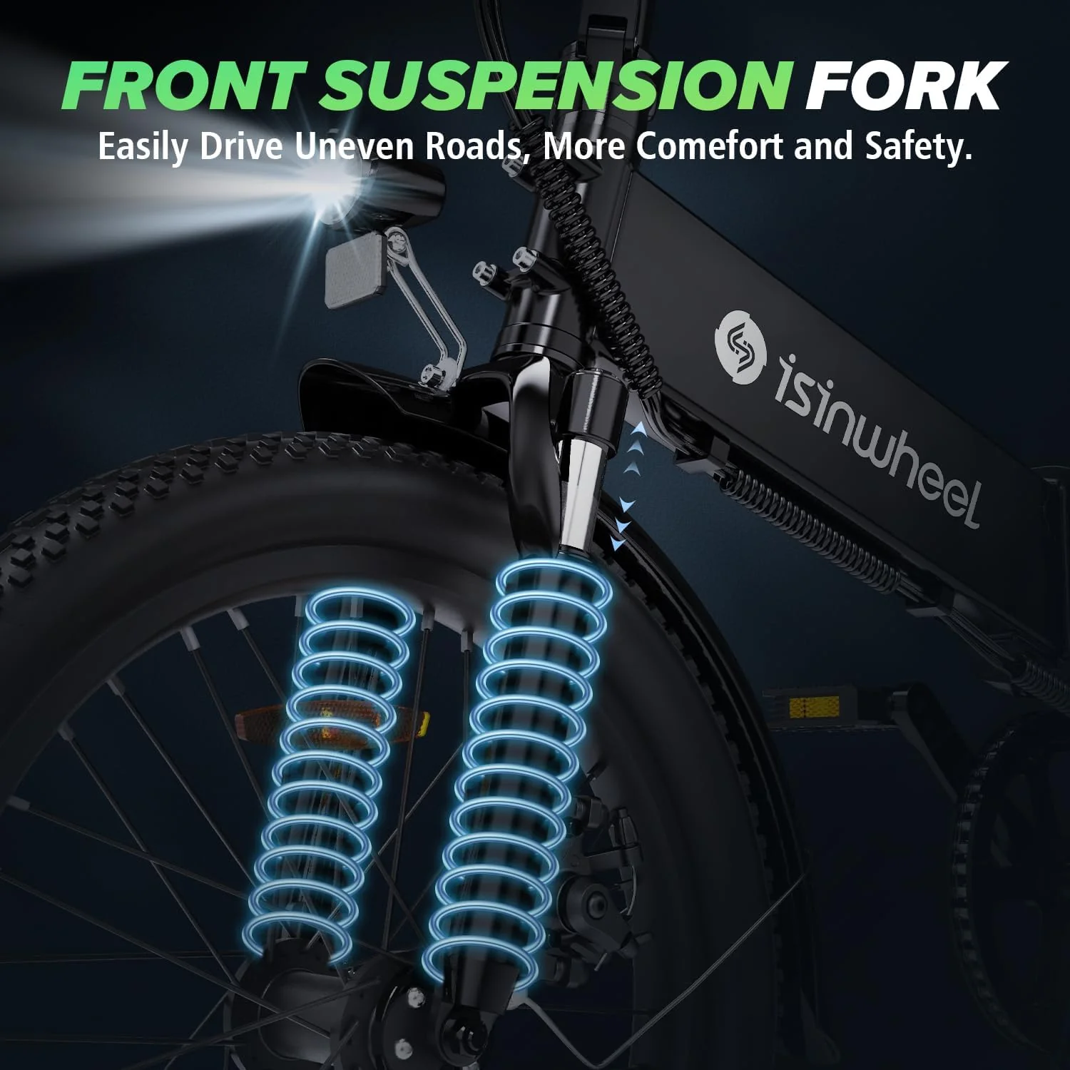 isinwheel U5 Pro Folding Electric Bike - Image 7