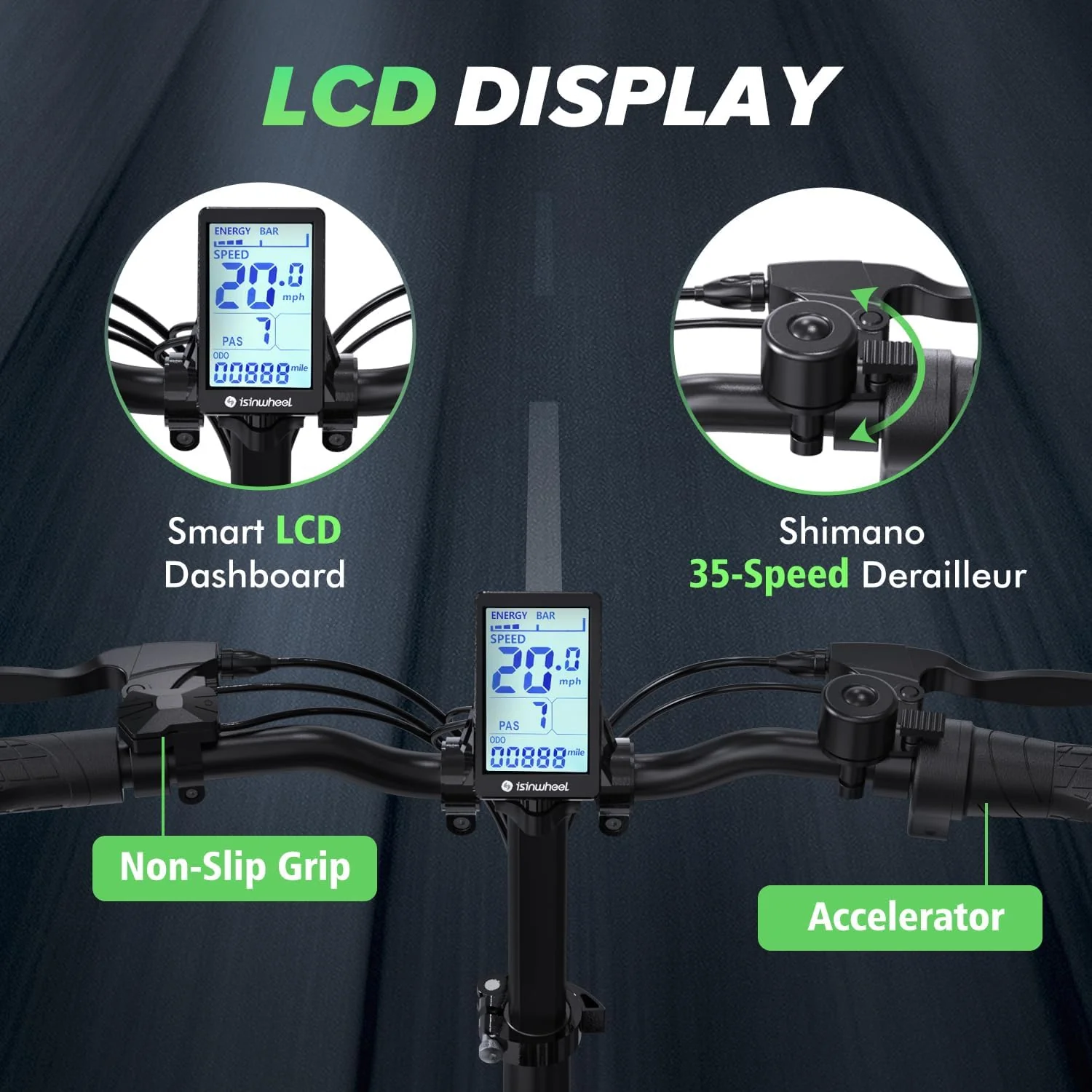 isinwheel U5 Pro Folding Electric Bike - Image 8