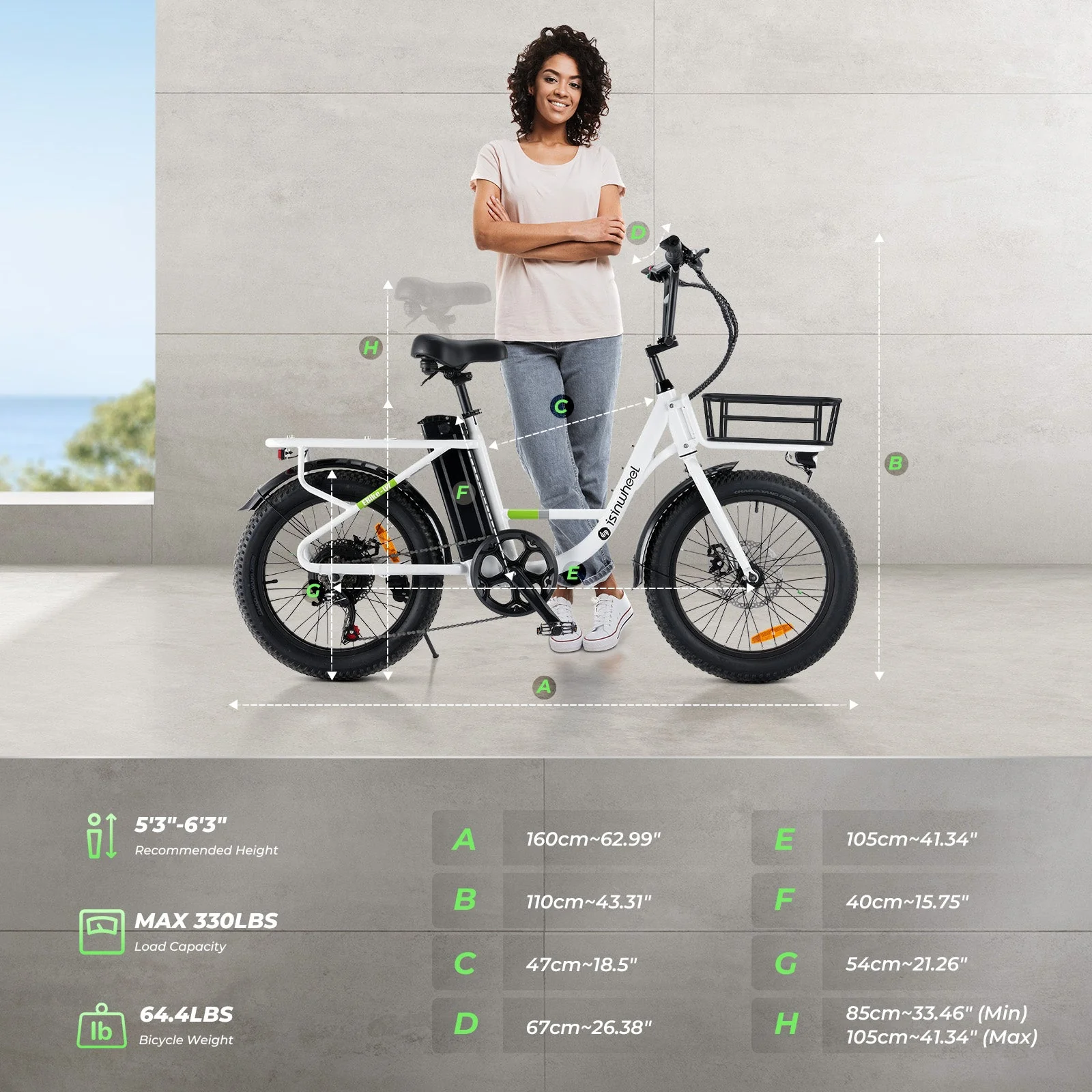 isinwheel U7 Cargo Bike - Image 10