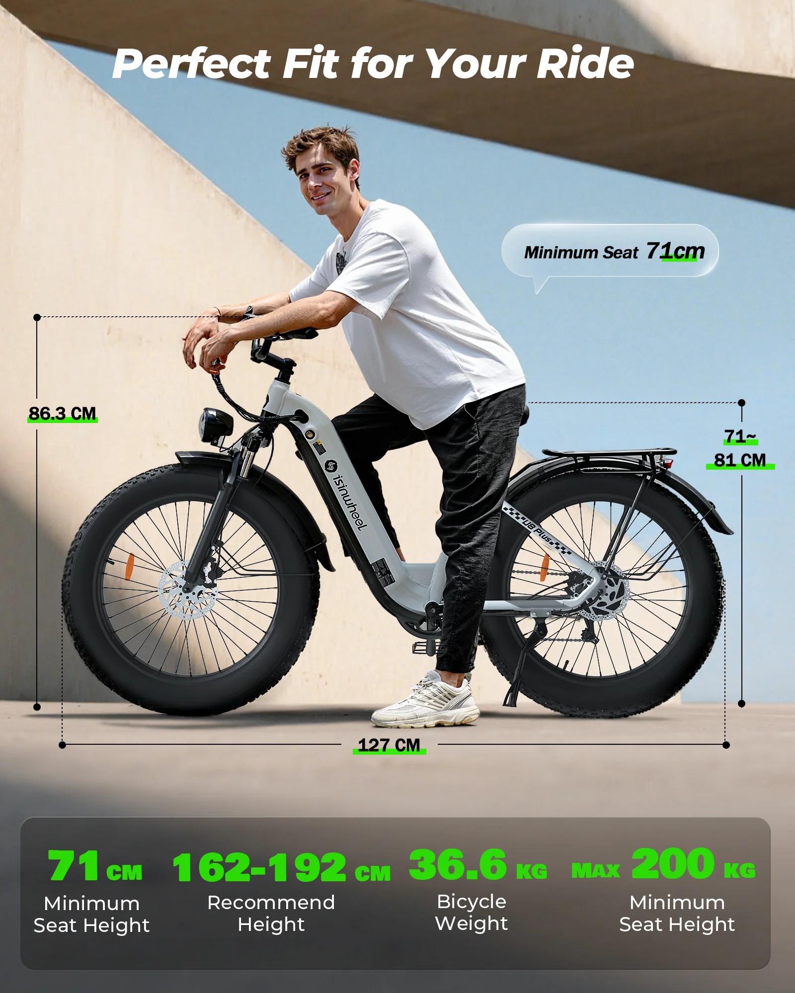isinwheel U8 Ultra Electric Bike for Adults - Image 10
