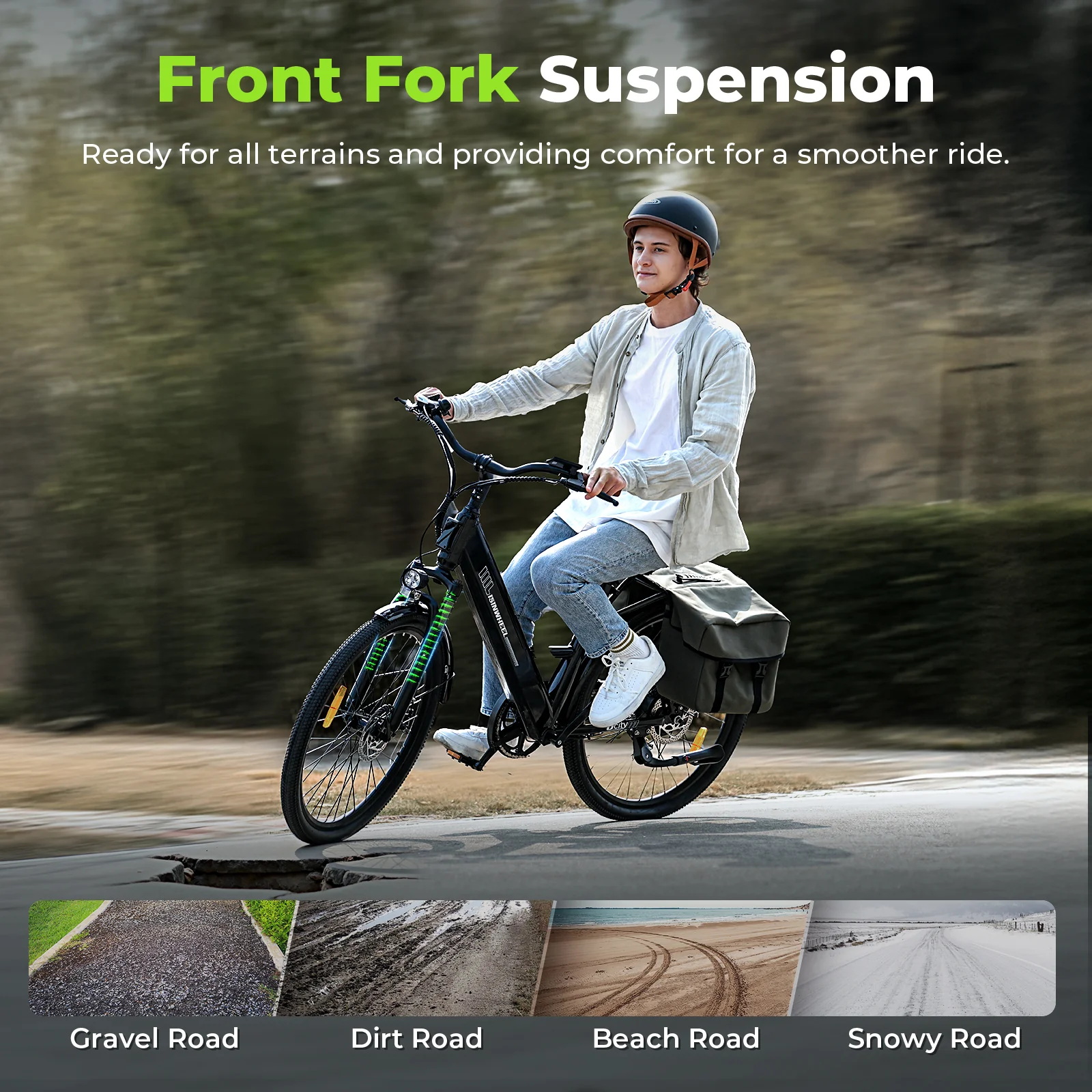 isinwheel Ucitys Electric Cruiser Bike - Image 5