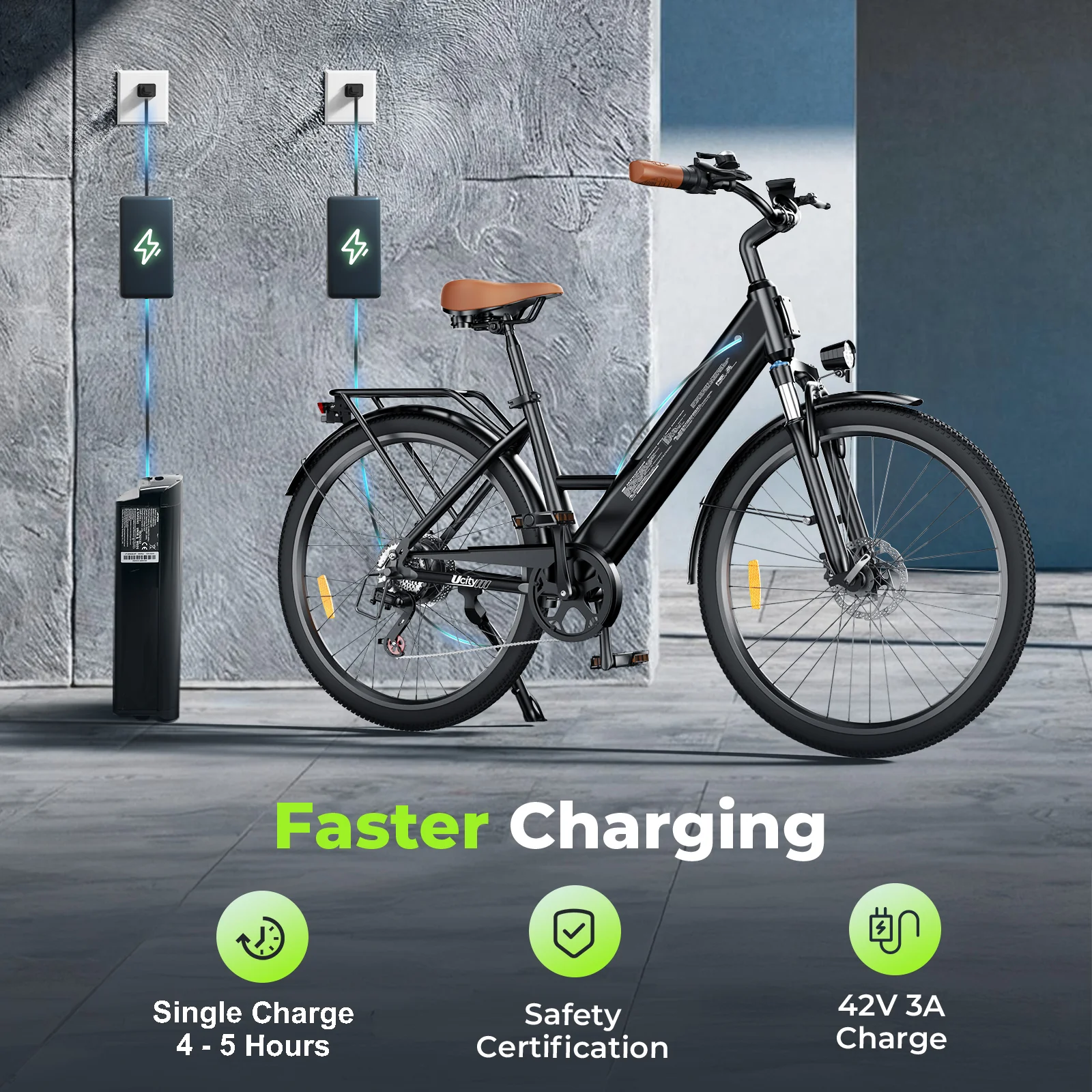 isinwheel Ucitys Electric Cruiser Bike - Image 6