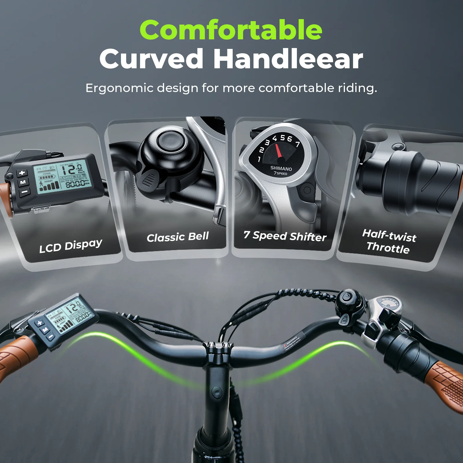 isinwheel Ucitys Electric Cruiser Bike - Image 7