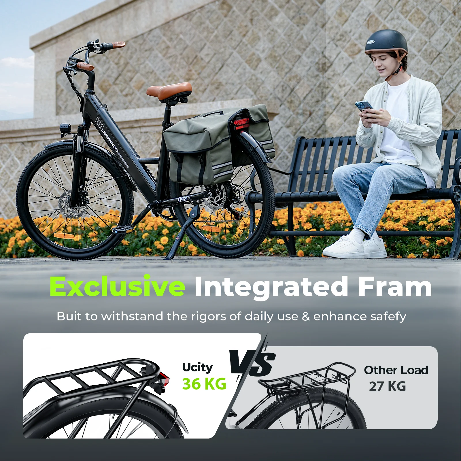 isinwheel Ucitys Electric Cruiser Bike - Image 8