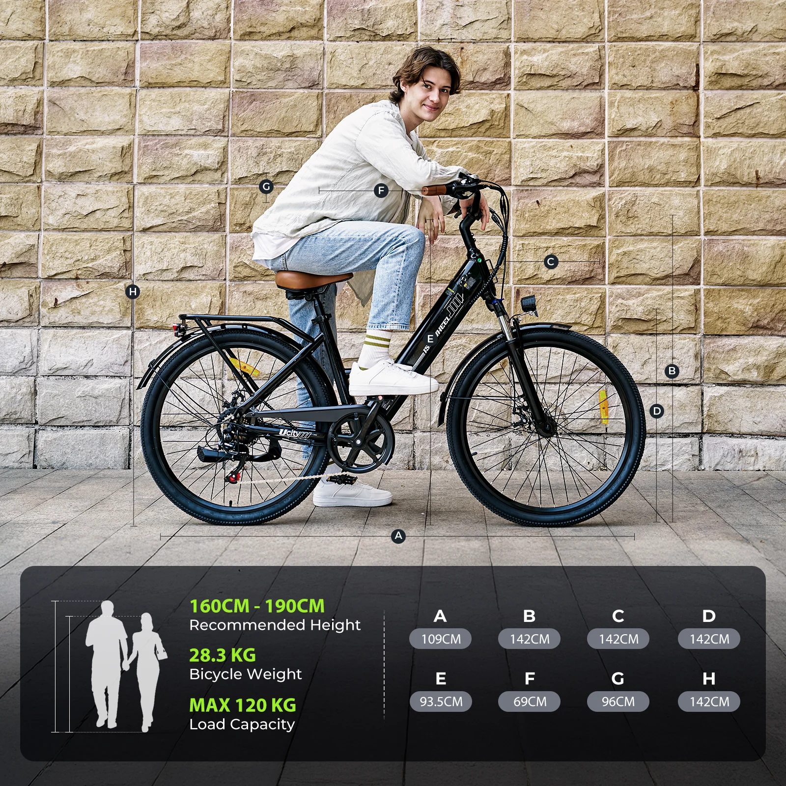 isinwheel Ucitys Electric Cruiser Bike - Image 9